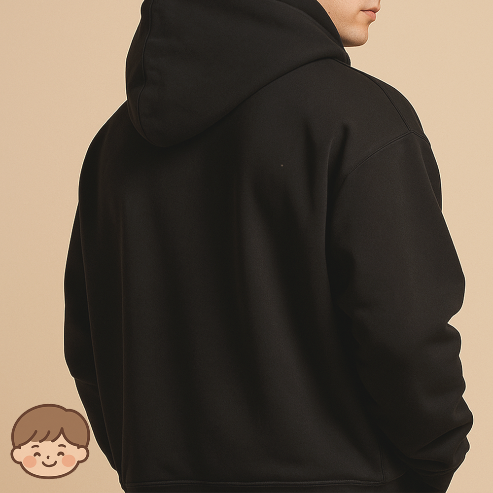 Cozy Unisex Oversized Hoodie – Black Forest